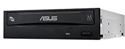 ASUS DVD-Writer - 24x DVD Writing Speed - Double-Layer Media Supported - SATA - E-Green Saves Power Consumption - Easy Disc Burning