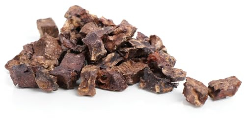 Grobys Futterkiste Rinderlunge Trainingshappen für Hunde 5 kg - getrockneter Naturkauartikel - fettarmes Einzelfuttermittel ohne Zusatzstoffe - kleine Hundesnacks für Training und Belohnung