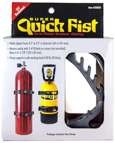 END of Road - 20020 Super Quick Fist Clamp for mounting Tools & Equipment 2-1/2 - 9-1/2 Diameter Original Version