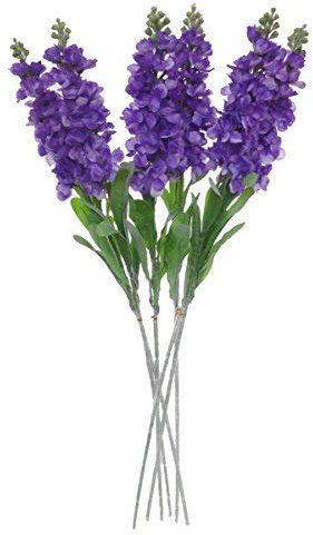 Lily Garden Set of 6 Stems 32 Artificial Antirrhinum Snapdragon Silk Flowers (Light Purple)