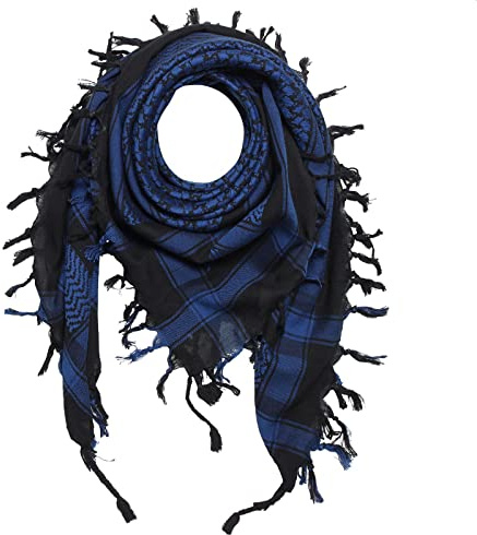 Superfreak Palituch - Grundfarbe schwarz - 10+ Farben - Pali Palästinenser Arafat Tuch - 100% Baumwolle