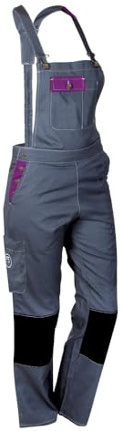 Fashion Sécurité FASHION SECURITE - PEP's - Salopette de Travail - Femme - Gris (Gris/violet) - Taille: XS (34)