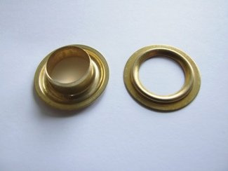 50 x Ösen 20 mm Messingösen Rundösen Messing Planenösen