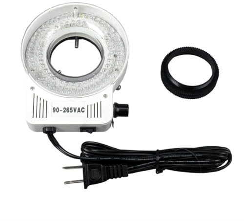 AmScope 80 LED Microscope Compact Ring Light with Built-in Dimmer