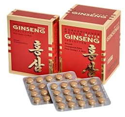 KGV Koreanischer Reiner Roter Ginseng, 200 Tabletten, je 300 mg Ginsengwurzel-Pulver