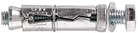 Molly M41012-XJ Boulons à expansion avec Vis M10, Gris, Set de 2 Pièces