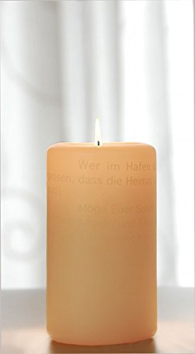 WORTlicht Kerze Leuchtende Wünsche zur Hochzeit