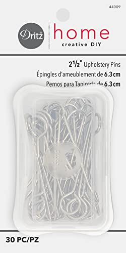 Dritz 2–1/2 tum uppstoppningsstift, nickel, 30-pack