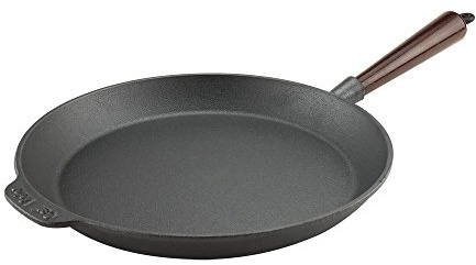 Carl Victor - Bratpfanne Gusseisenpfanne 28 cm mit Holzgriff
