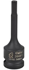 Sunex 26491 1/2-Inch Drive 6-mm Hex Impact Socket