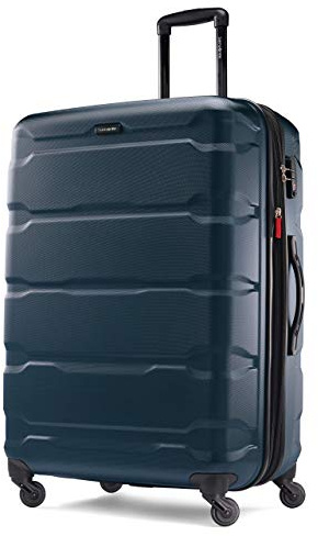 Samsonite Omni PC Hardside Erweiterbares Gepäck, Blaugrün/EIN Hauch von Paradies (Trace of Paradise), Checked-Large 28-Inch, Omni PC Hartschalengepäck erweiterbar mit Spinnrollen