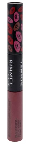 Rimmel London Provocalips 16hr Kiss-Proof Lip Color - Two-Step Liquid Lipstick to Lock in Color and Shine - 005 Just Teasing, .14 fl.oz.