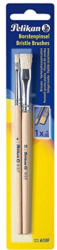 Pelikan 613F/4/10/B Borstenpinsel Sorte, Größe 4 und 10