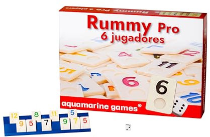 Aquamarine Games DO001 Rummy, Spiel für 6 Spieler, Modelle
