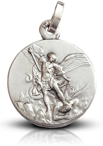 I G J Médaille de Saint Michel Archange en Argent Massif 925 …