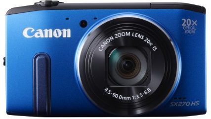 Canon PowerShot SX270 HS Compact Digital Camera - Blue (12.1MP, 20x Optical Zoom) 3 inch LCD