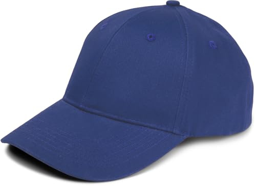 styleBREAKER Unisex Baseball Cap Gebürstete Baumwolle | Einfarbige 6-Panel Kappe. Stufenlos verstellbar mit Klettverschluss Kopfumfang 56-59 cm. 7 cm Schirm gebogen. Mit Schweißband