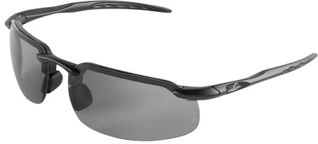 BULLHEAD gafas de seguridad bh1061213 vidrio de seguridad, un tamaño, Swordfish mate marco negro/templos/Polarizadas y fotocromáticas