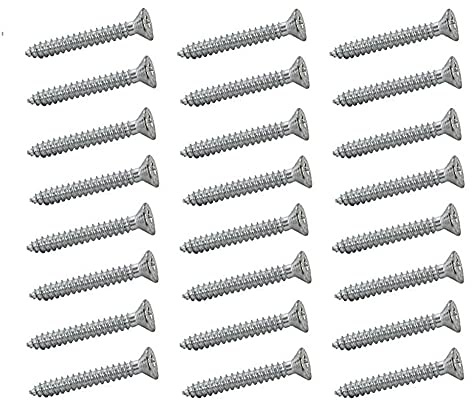 Bulk Hardware BH03505 Pozi Vis fraisée auto taraudeuse BZP, 10 mm x 1 pouce, Set de 100 Pièces