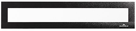 Durable Info-Rahmen Duraframe Magnetic Top (A3, Magnetrahmen für Überschriften) 5 Stück, schwarz, 498701 | Selbsthaftende Magnetschilder für Überschriften, 323 x 66 mm, für Whiteboards und metallische Flächen