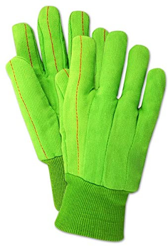 Magid MultiMaster 796 Cotton Glove, Knit Wrist Cuff, Men's (One Dozen)
