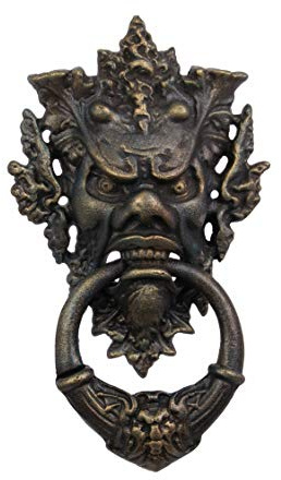 Deko Türklopfer Gußeisen Teufelsgesicht Teufel 37 cm
