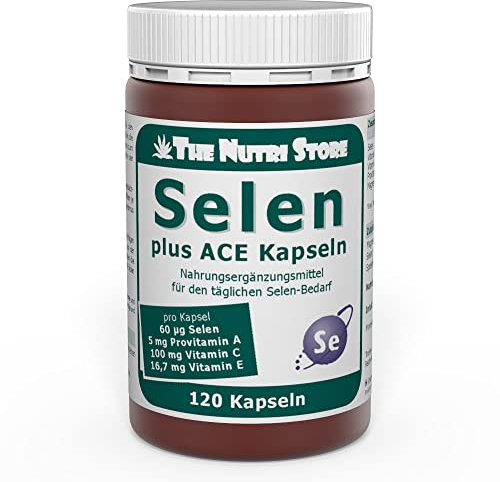 Selen 60 µg ACE pro Kapsel - 120 Stk. - unterstützt die Funktion der Schilddrüse und schützt vor freien Radikalen - 2-4 Monatsvorrat
