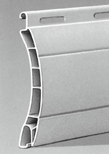 Rolladenpanzer Kunststoff PVC Maxi Profil Aalen 14/55 mm (grau)
