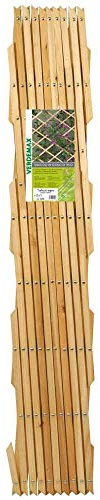 Verdemax 5320 - Enrejado Extensible de Madera de Pino Pesado con Tachuelas, 2 x 1 m, Color Natural