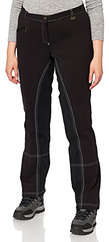HKM – Pantaloni Jodhpur da Equitazione Chic, Bambini Donna, Jodhpur-Reithose -Chic-, Black - Schwarz/Schwarz - 9191, 40