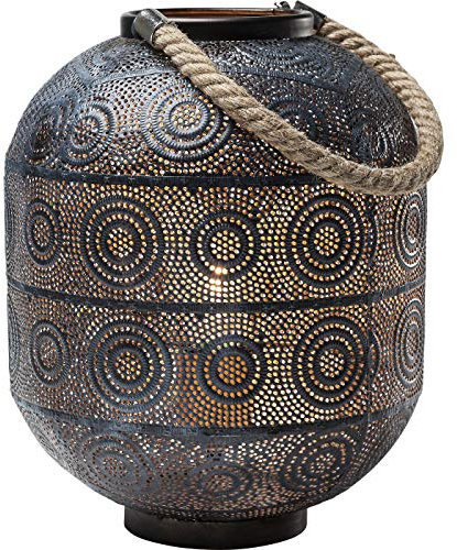 Kare Design Luce a pavimento, Sultan, Nero, fatto a mano, Stile Orientale, esotico, soggiorno, Lampadina Non Inclusa, 31X23X23Cm (A/L/P)