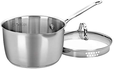 Cuisinart 7193-20P Chef's Classic Stainless 3-Quart Cook and Pour Saucepan with Cover