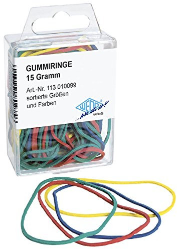 Wedo Rubber Band - Assorted (Pack of 80)