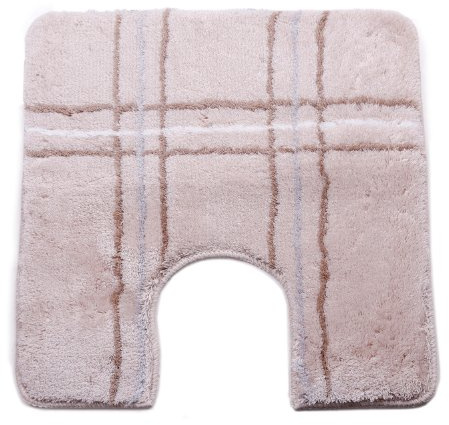 Kleine Wolke 5493272129 WC-Vorleger Today, 55 x 55 cm mit Ausschnitt, macadamia