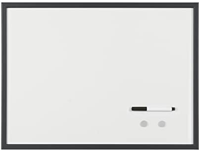 Bi-Office MM03001161 Trocken abwischbare Magnettafel, MDF Rahmen, lackierter Stahl, 60 x 40 cm, schwarz