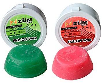ZUMWax RUB ON Wax Ski/Snowboard/Nordic Sample Pack - Universal & CHILL - 20g Each, Easy Cork applicator, Long-Lasting, Vanilla Scent, Made in USA, PFAS-Free. Quick waxing on Slopes, Pocket-Sized