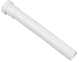 Danco Slip-Joint Extension Tube, 1-1/2 x 12 in, PVC, White (94031)