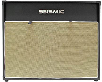 Seismic Audio - 212 GUITAR SPEAKER CAB EMPTY - 7 Ply Birch - 12 Speakerless Cabinet - Vintage 2x12 - Black Tolex - Wheat Cloth Grill - Front or Rear Loading Options