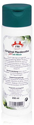 PFERDESALBE FM Sport plus Minze 250 ml Salbe | Wärmende Pferdesalbe für Pferde und Menschen