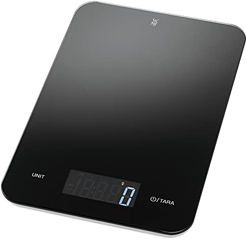 WMF - Báscula de Cocina Digital, Alta Precisión A Gramos, 5 kg de Peso Máximo, Pantalla LCD, Negro