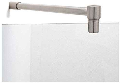 Stabilisationsstange für Dusche 45°, Stabilisator Duschwand diagonal, Stabilisierungsstange Glas-Wand (500mm, Edelstahl)