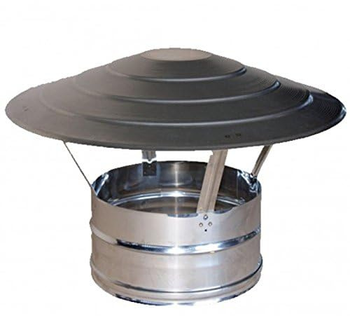 MISTERMOBY CHAPEAU CHINOIS CERTIFICAT ACIER INOX CHEMINEE ENTONNOIR DE 200 MM FEMELLE