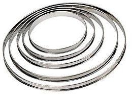DE BUYER Cercle a Tarte - INOX - Diametre : 18 cm - Hauteur : 2 cm