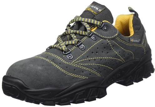 Cofra NT090-000.W45 NEW TIGRI S1 P SRC säkerhetsskor, antracit/gul, storlek 45