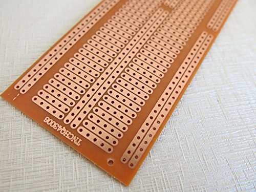 5 pcs 4.8 x 13.3 cm 5er Joint trou circuit imprimé pcb universel Stripboard Veroboard Vero seule face platine 2,54 mm Breadboard Circuit Prototype