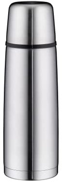 alfi ISOTHERM PERFECT DV 750 ml, Isolierflasche aus Edelstahl mit Trinkbecher, absolut dicht mit Drehverschluss, hält warm, ohne Fingerabdrücke, langlebig, spülmaschinenfest, BPA-frei