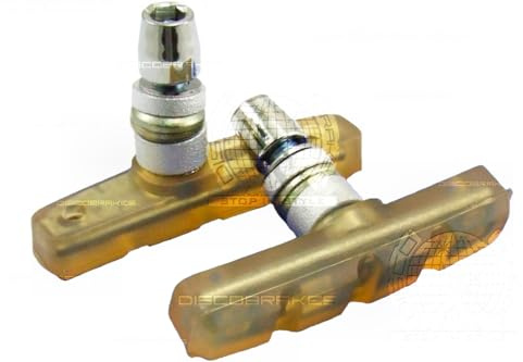 DiscoBrakes Trials Specific Compound Clear V Brake Pads Shoes for Trials Riding Length: 60mm