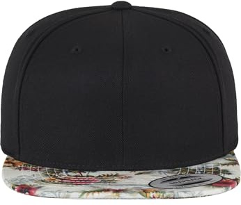 Flexfit Unisex blommig snapback-keps, män och kvinnor, finns i 2 färger, en storlek passar alla, Mint, one size
