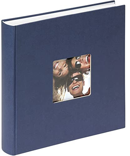 walther design Album Fotografico Blu 30 x 30 cm con Ritaglio di Copertina, Fun FA-208-L