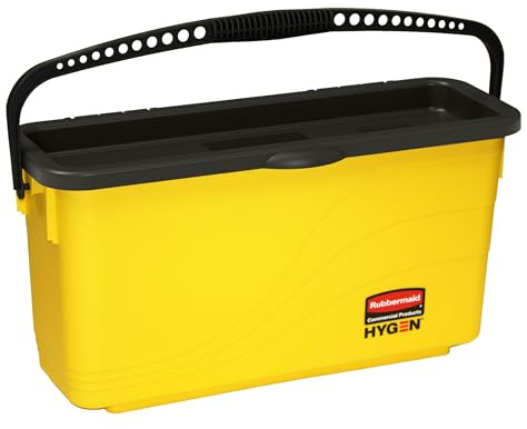 Rubbermaid Commercial Products Commercial Products FGQ95088YEL Seau de Chargement pour Franges de Nettoyage Microfibres Hygen, Jaune